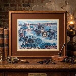 John Deere 50th Anniversary Des Moines Works Lithograph RL Crouse 1674/3000
